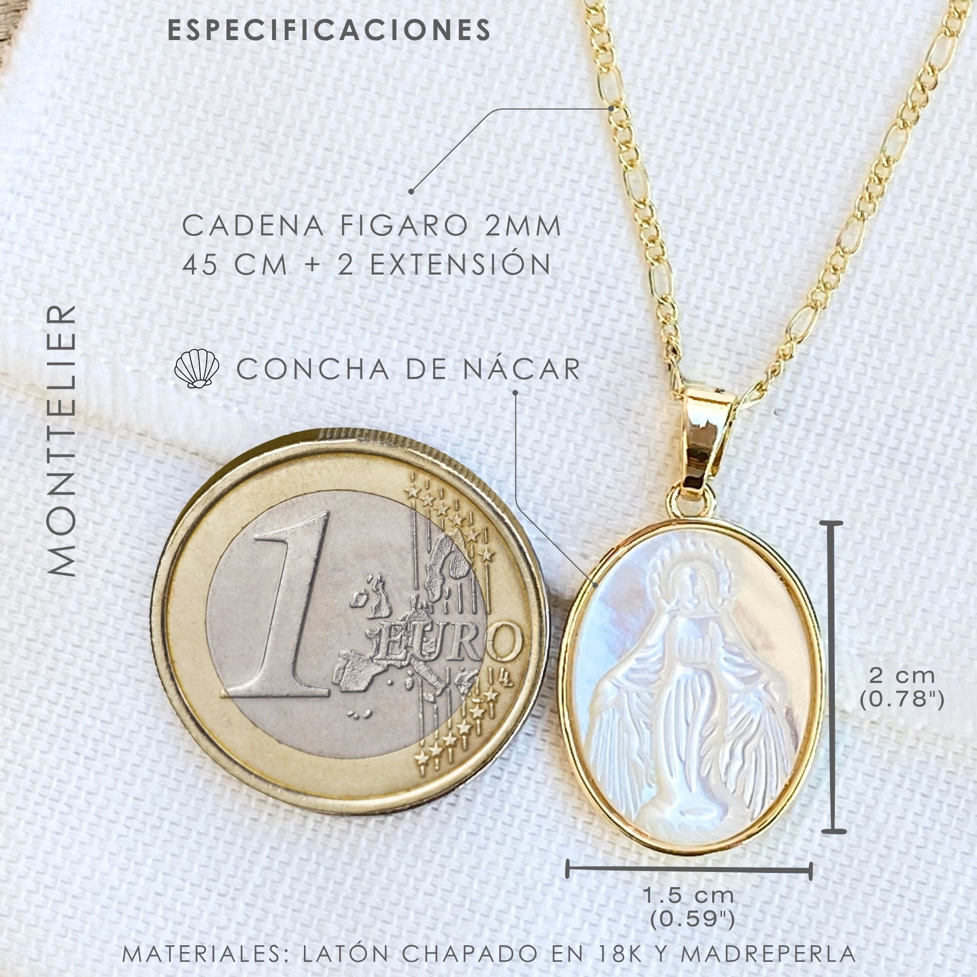 Collar Virgen María Milagrosa