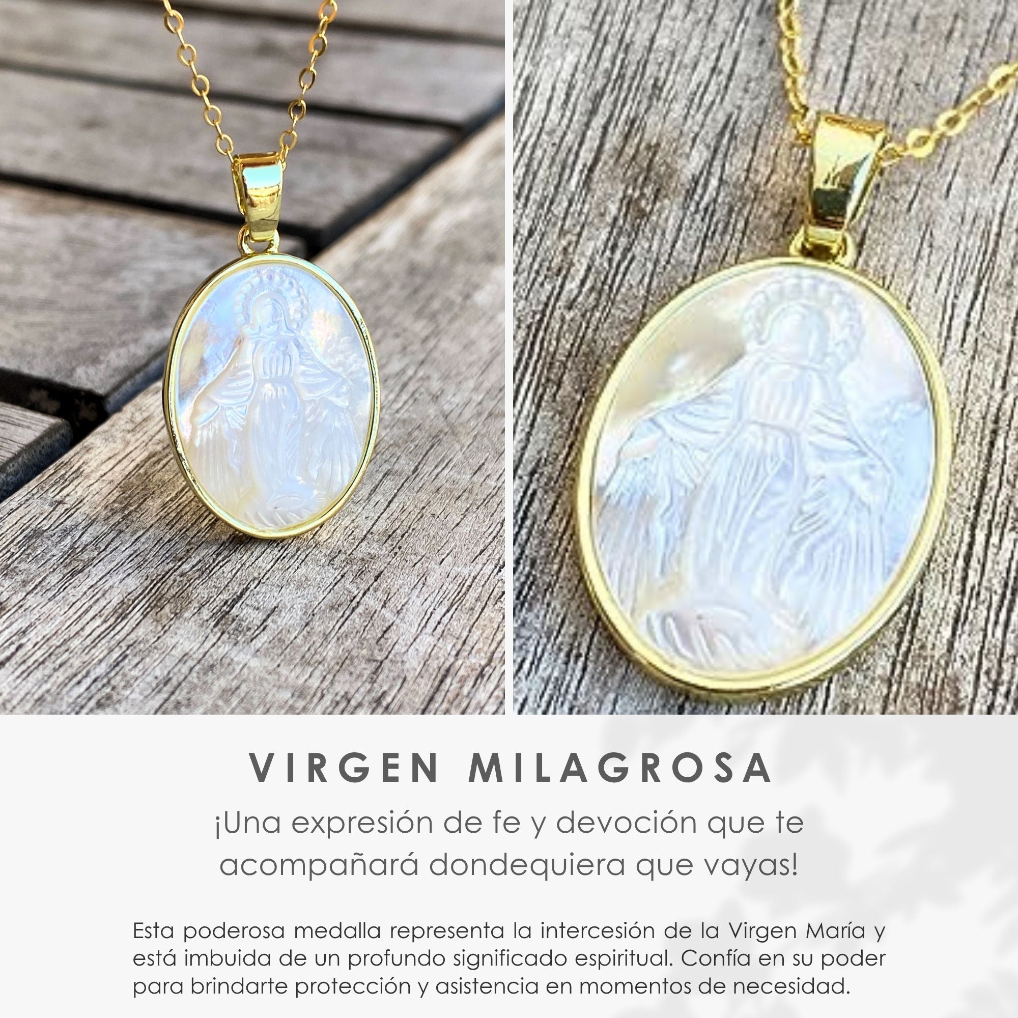 Collar Virgen María Milagrosa