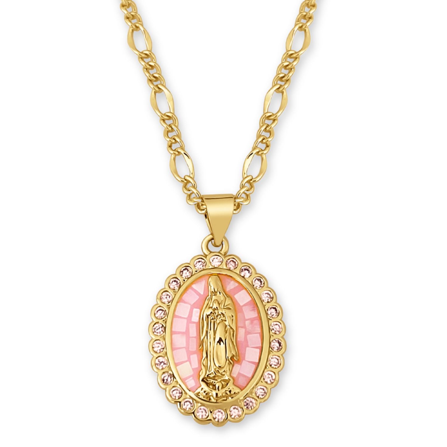 Collar Virgen Maria Nácar
