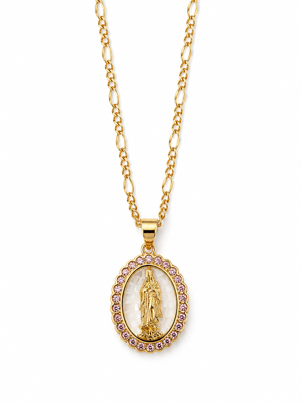 Collar Virgen Maria Nácar
