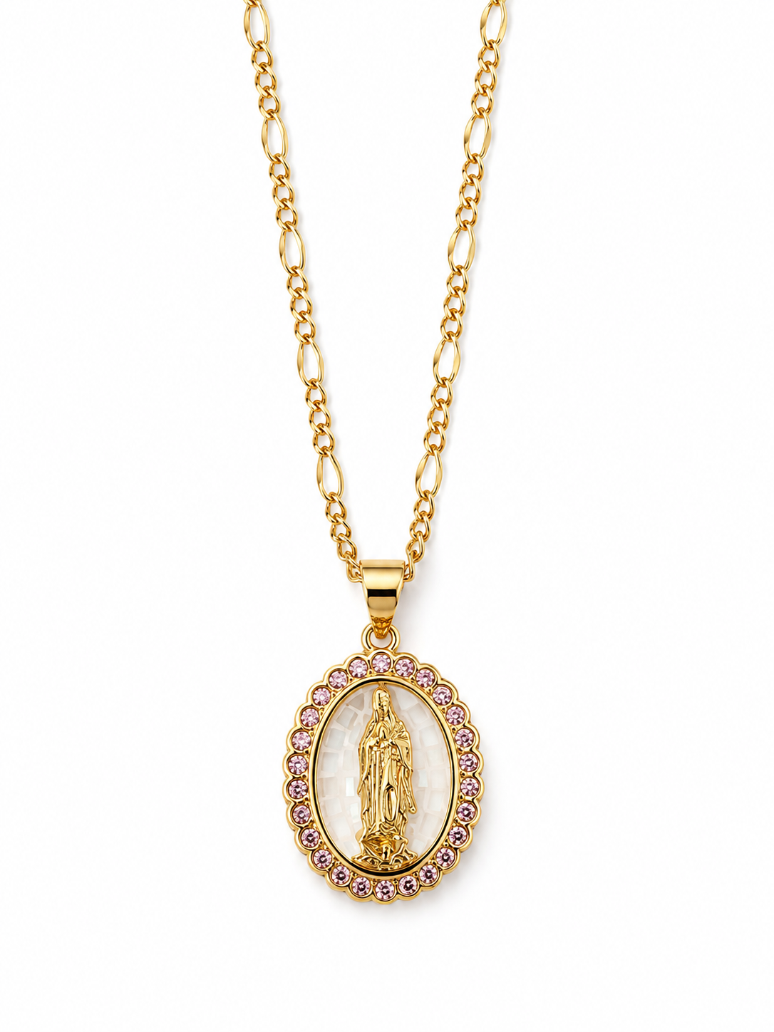 Collar Virgen Maria Nácar