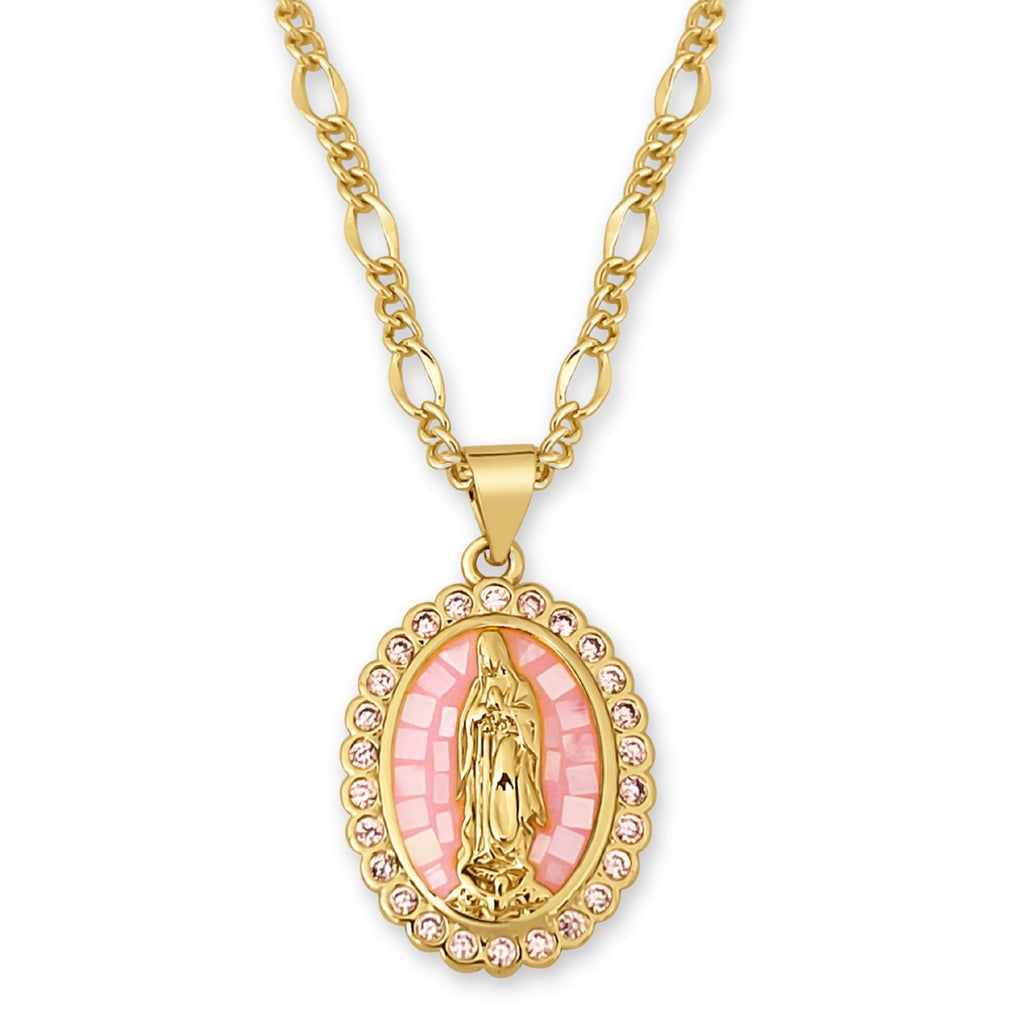 Collar Virgen Maria Nácar