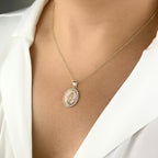 Collar Virgen Maria Nácar